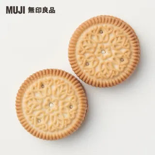 【MUJI 無印良品】夾心餅乾/香草風味/80g
