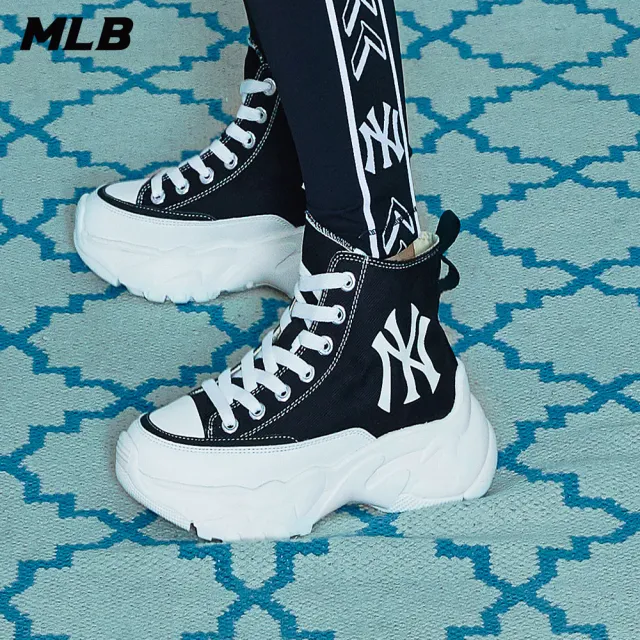 【MLB】高筒老爹鞋 Chunky High系列 紐約洋基隊(3ASHUL12N-50BKS)