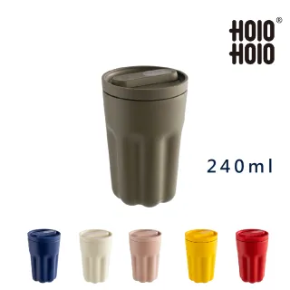 【Holoholo】Jelly Cup 果凍咖啡隨行保溫杯（240ml／6色）(旋轉開關即飲設計)
