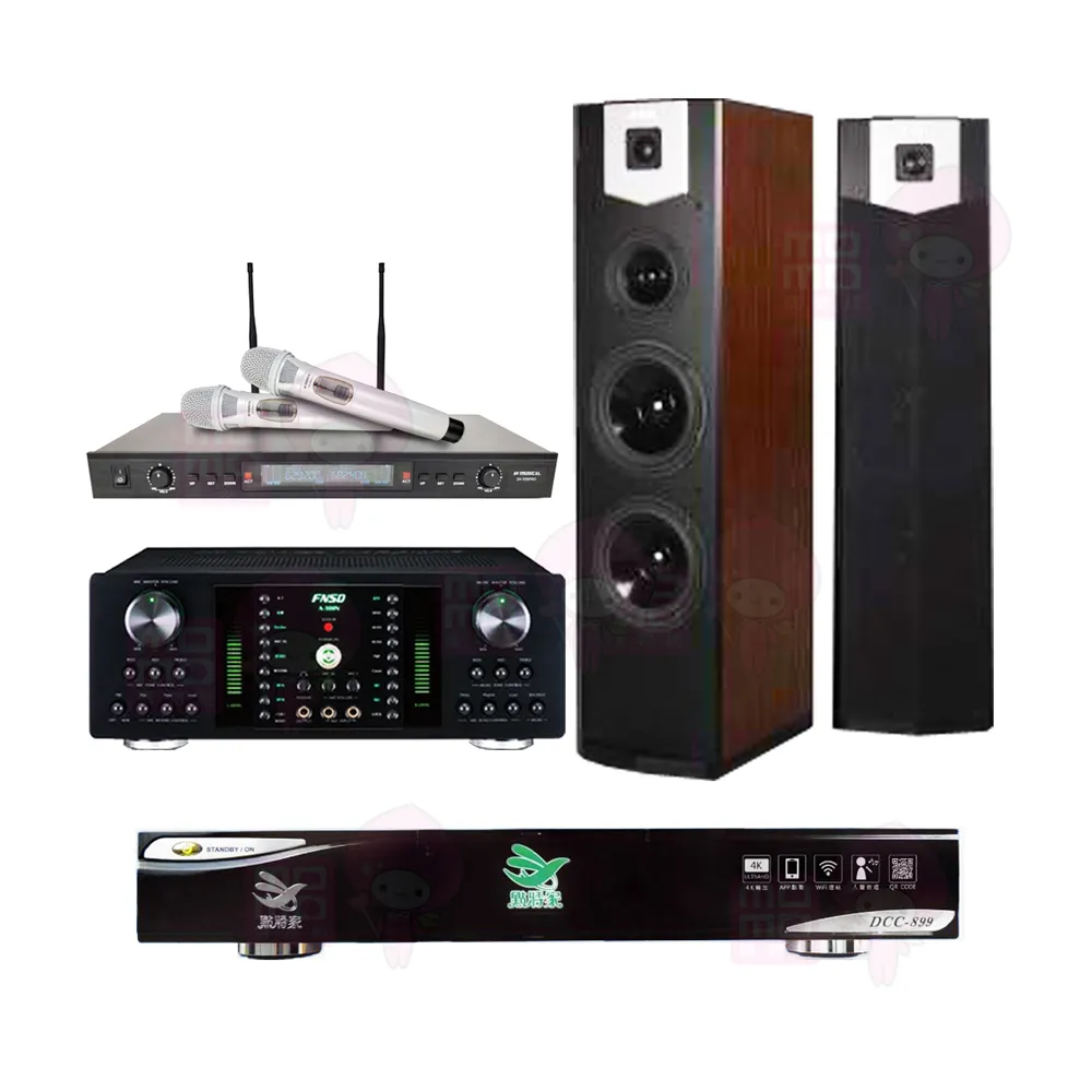 【點將家】點歌機4TB+擴大機+無線麥克風+喇叭(DCC-899+FNSD A-300N+AV MUSICAL SR-928PRO+SUGAR SK-600V)