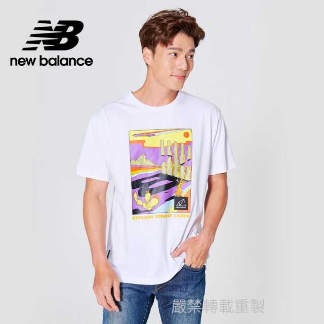 【NEW BALANCE】NB 短袖上衣_男性_白色_MT21509WT