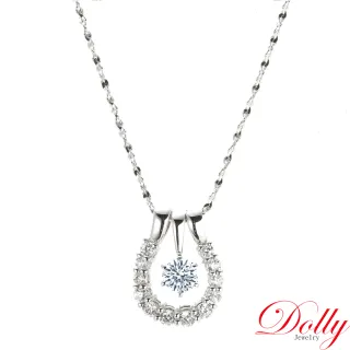 【DOLLY】14K金 0.30克拉完美車工鑽石項鍊(047)