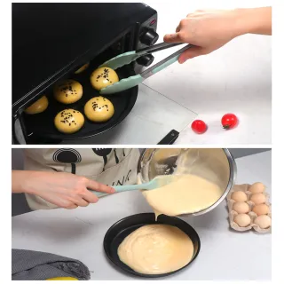 【The Rare 禾希有物】5件套 食品級矽膠刮刀烘焙料理廚具(刮刀 油刷 料理夾 打蛋器)