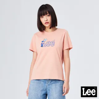 【Lee】BUDDY LEE印花 女短袖T恤-琉璃粉