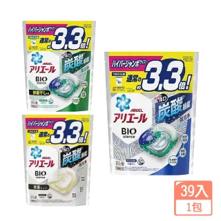 【P&G】ARIEL4D碳酸機能洗衣膠球-39入/袋(升級碳酸新配方)
