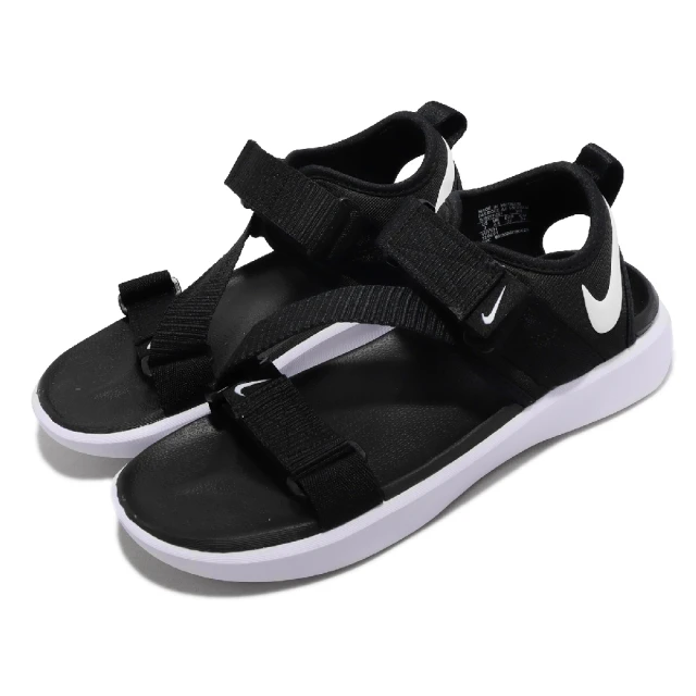 【NIKE 耐吉】涼拖鞋 Wmns Vista Sandal 女鞋 黑 白 輕量 魔鬼氈 包覆 休閒 夏日(DJ6607-001)