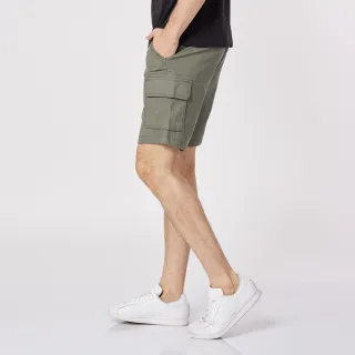 【NAUTICA】男裝經典雙口袋工作短褲(綠)