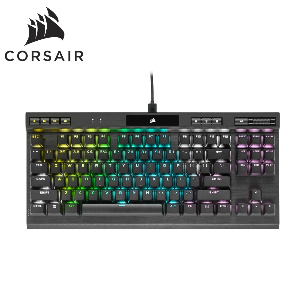 【CORSAIR 海盜船】K70 RGB TKL機械式電競鍵盤(紅軸)