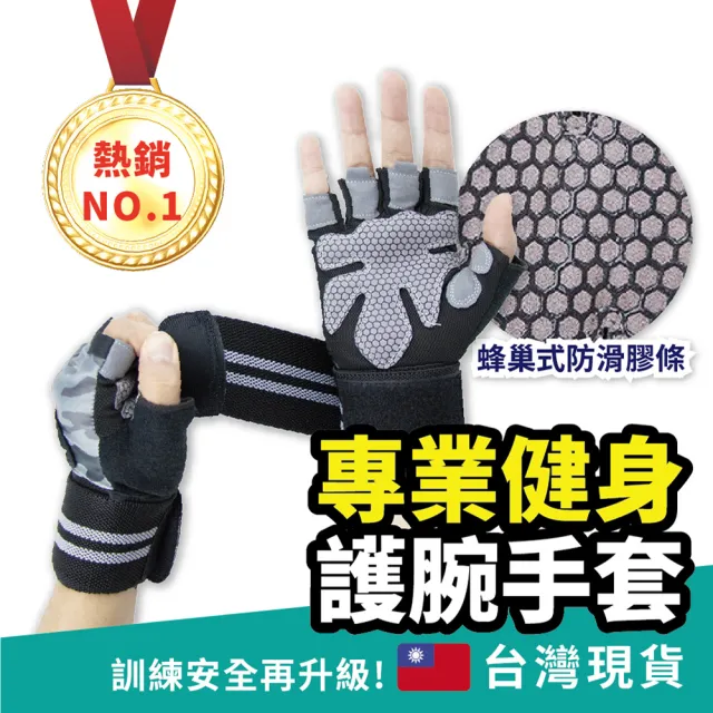 【S.Motus】專業運動護腕健身手套(止滑透氣耐磨 重訓 登山 搬運工作 騎自行車)
