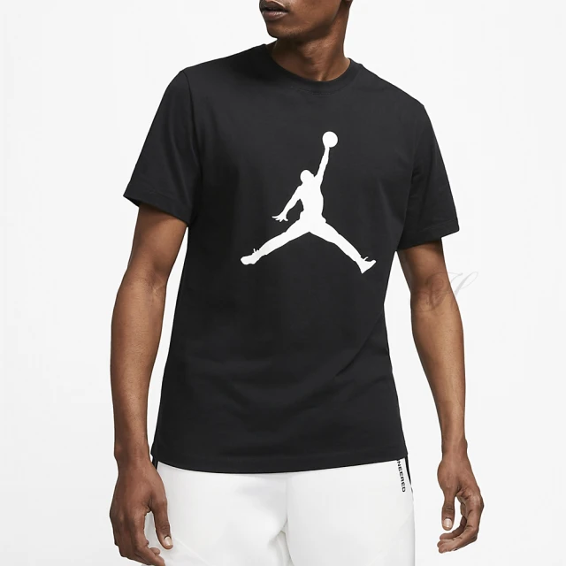 NIKE 耐吉【NIKE 耐吉】上衣 男款 短袖上衣 運動 喬丹 AS M J JUMPMAN SS CREW 黑 CJ0922-011