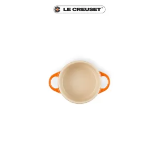 【Le Creuset】瓷器迷你圓烤盅(火焰橘)