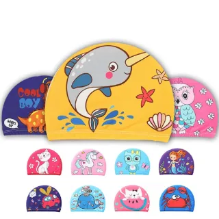 【AS 梨卡】泳帽 兒童 小童 幼童 寶寶 卡通 印花 兒童專用泳帽 CH01