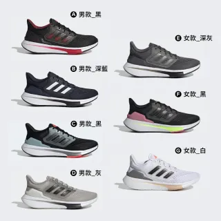 【adidas 愛迪達】運動鞋 慢跑鞋 男鞋 女鞋 黑 EQ21 RUN(GZ4053&H00517&GZ0604&H68075&H00541)