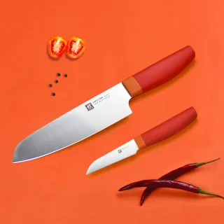 【ZWILLING 德國雙人】Now S日式主廚刀三德刀18cm+蔬果刀8cm