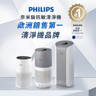 【Philips 飛利浦】奈米級空氣清淨機-360度高效過濾★適用18坪(AC2936)