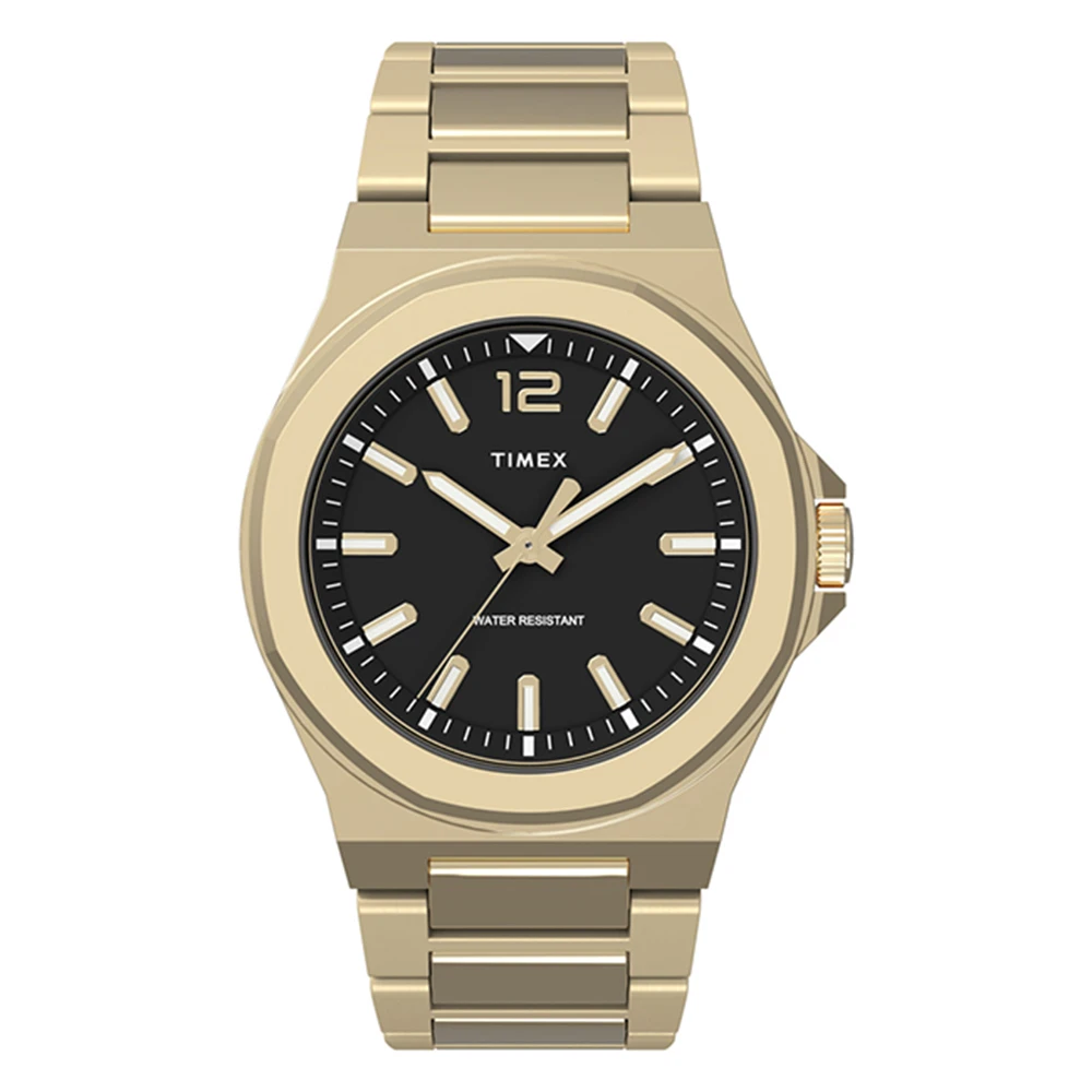 天美時 風格系列紳士手錶(金x黑 TXTW2V02100)