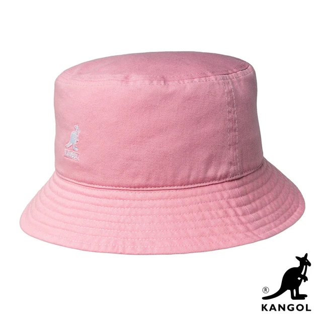 【KANGOL】WASHED BUCKET 漁夫帽(奶油粉色)