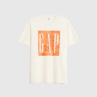 【GAP】男裝 厚磅密織 親膚系列 Logo純棉寬鬆休閒短袖T恤(多色可選)