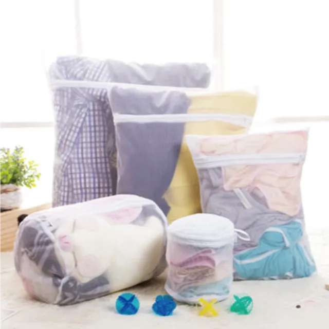 【PS Mall】魔法方型大件洗衣袋 厚實立體蜂巢式衣物收納袋 密網36x45cm素面(J2273)