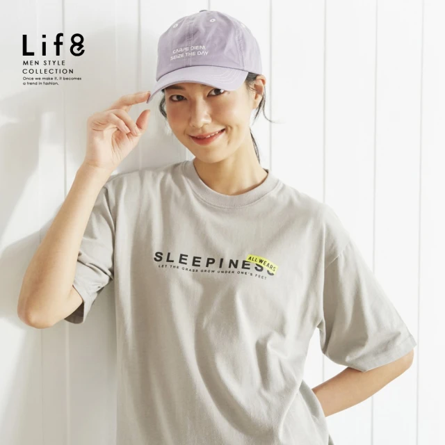 Life8【Life8】ALL WEARS 困倦人生 印花短袖上衣(41109)