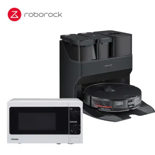 【Roborock 石頭科技】石頭掃地機器人S7 MaxV Ultra+【TOSHIBA】20L旋鈕式料理微波爐