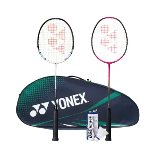 【YONEX】雙人羽拍組 初階 羽球拍*2 羽球*3 拍袋 TNMA(DH09321-009)