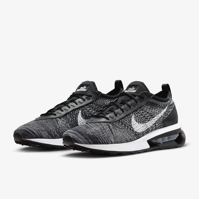 【NIKE 耐吉】休閒鞋 運動鞋 AIR MAX FLYKNIT RACER 男鞋 黑(DJ6106001)