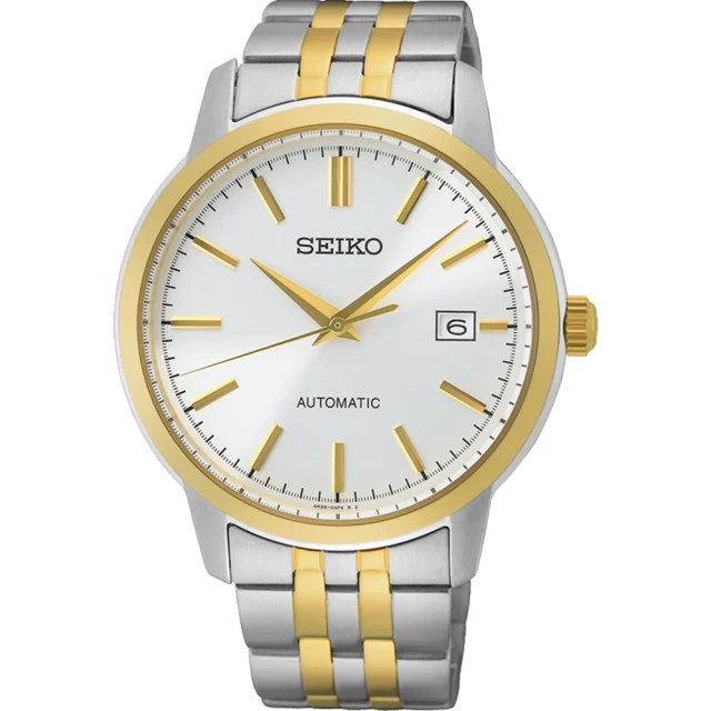 【SEIKO 精工】CS系列簡約機械不鏽鋼男錶-金色(SRPH92K1/4R35-05J0G)