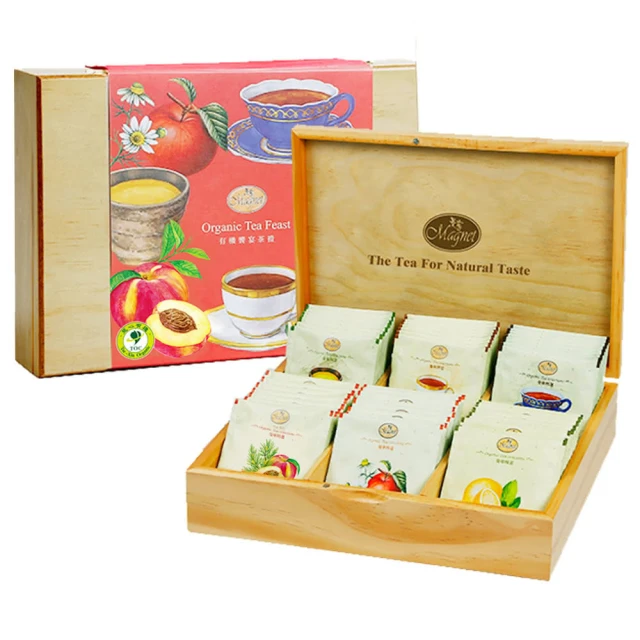曼寧 藏韻有機茶葉禮盒 4種口味x10入x1盒(有機和諧舒壓