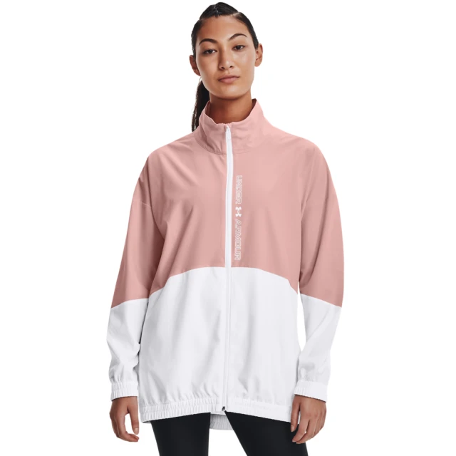 【UNDER ARMOUR】女 Woven Oversize 外套_1369890-676(芭蕾粉)