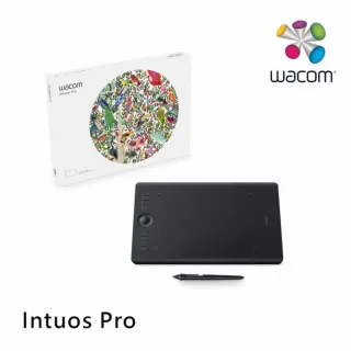 Wacom】Intuos Pro Medium 創意觸控繪圖板經典黑(PTH-660/K0-C) - momo