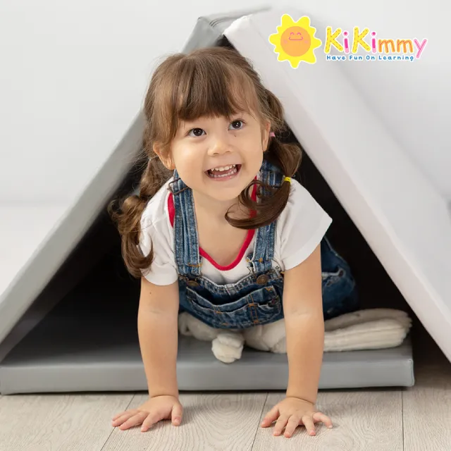 【kikimmy】兒童4cm摺疊雙面地墊 爬行墊 遊戲墊(180x150cm兩色可選)