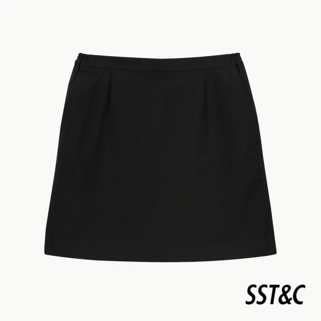 【SST&C】黑色A字西裝裙7461904005