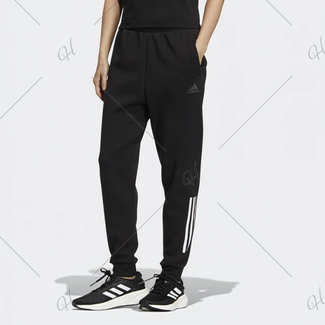 adidas 愛迪達【adidas 愛迪達】長褲 女款 運動褲 縮口褲 亞規 MH DK PANTS 黑 HM7052