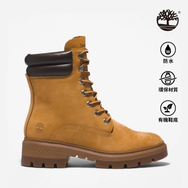 【Timberland】女款小麥色磨砂革GreenStride Cortina Valley防水6吋靴(A5N9S231)