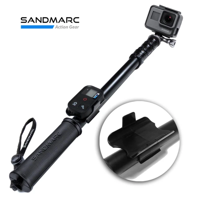 【SANDMARC】鋁合金強力延伸桿 無限銀 50吋 V2.0 贈GoPro板手(GoPro延伸桿 GoPro自拍棒 Hero11 Hero10)