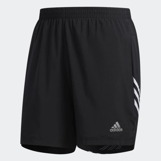 adidas 愛迪達【adidas 愛迪達】Run It 3s Short 男 短褲 運動 跑步 吸濕 排汗 舒適 亞洲尺寸 黑 白(FK1939)