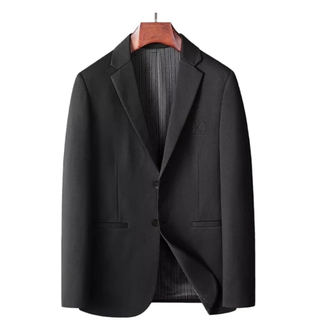 【巴黎精品】西裝外套休閒西服(輕奢商務黑色經典男外套p1ac68)