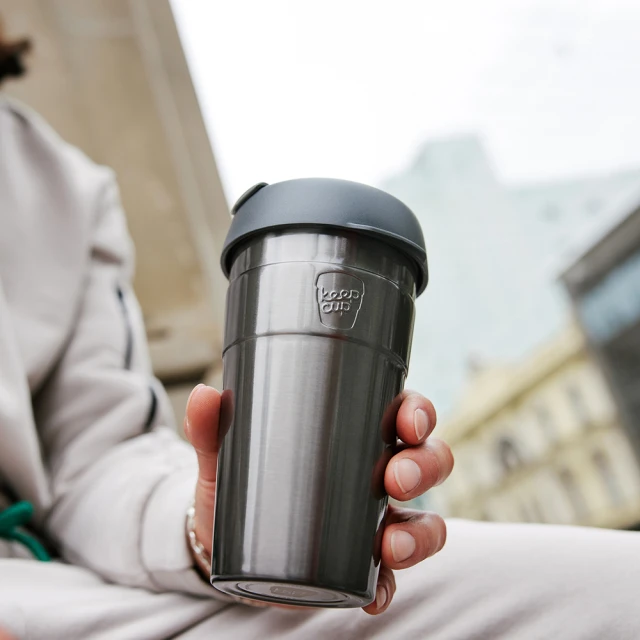 【KeepCup】雙層真空隨身杯 454ml - 銀月暉(韓國製高品質304不鏽鋼原料製成)