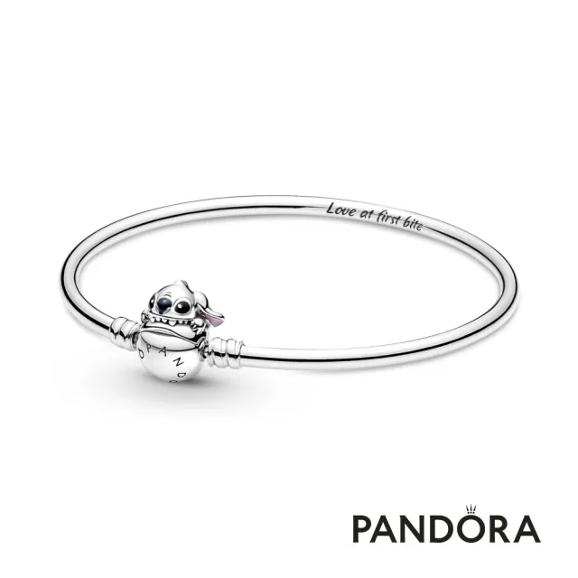 【Pandora官方直營】Pandora Moments 迪士尼《星際寶貝》史迪奇咬咬飾釦造型手環