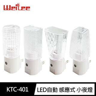 【Weilee】KTC-401 LED自動 感應式 小夜燈(白光 90度插頭)
