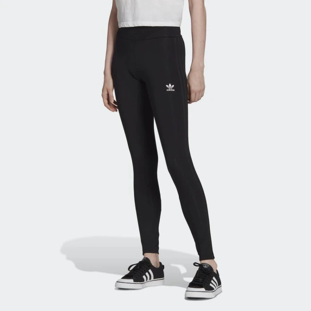 【adidas 愛迪達】Tights 女 緊身褲 全長 中腰 包覆性 柔軟 彈性 潮流 國際版 黑(HC2067)