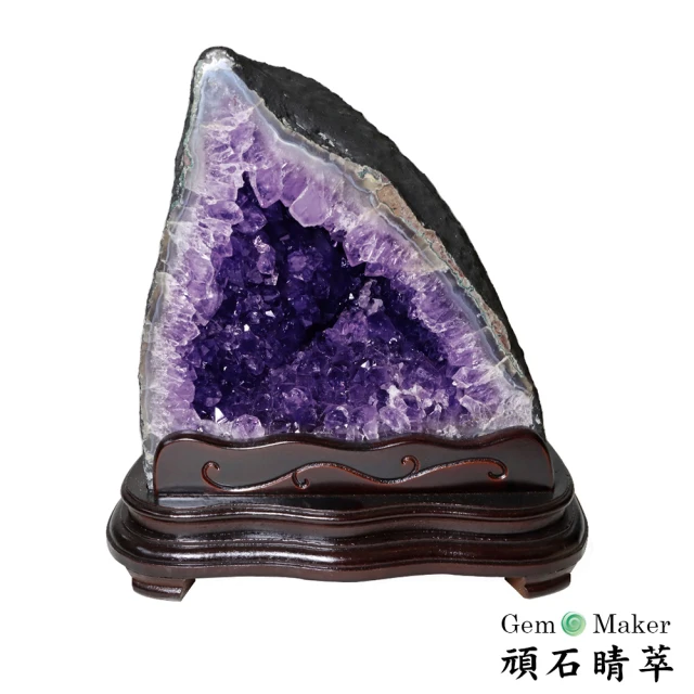 【GemMaker 頑石睛萃】開運招財天然巴西紫晶洞 FA-312(13.35kg)