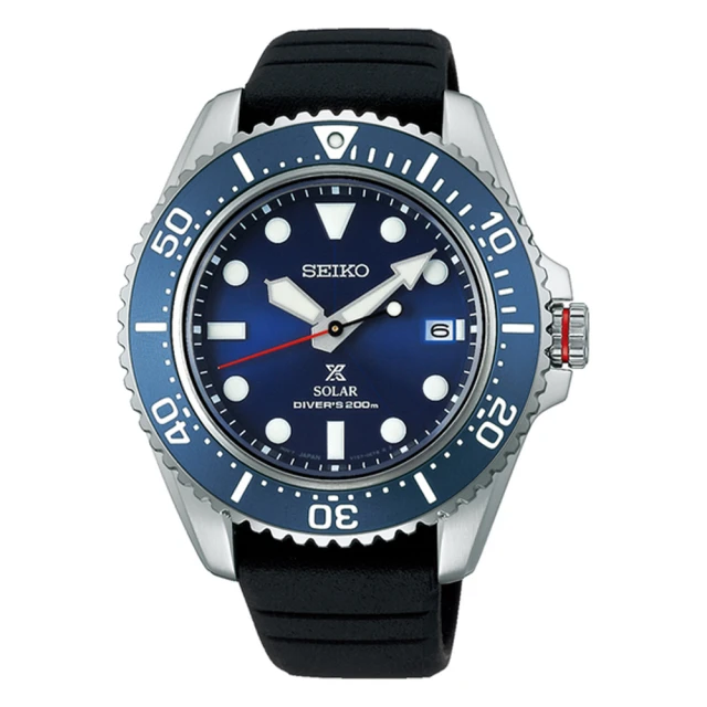 【SEIKO 精工】PROSPEX DIVER SCUBA 水鬼太陽能200米潛水錶/42.8mm(V157-0DP0B SNE593P1)