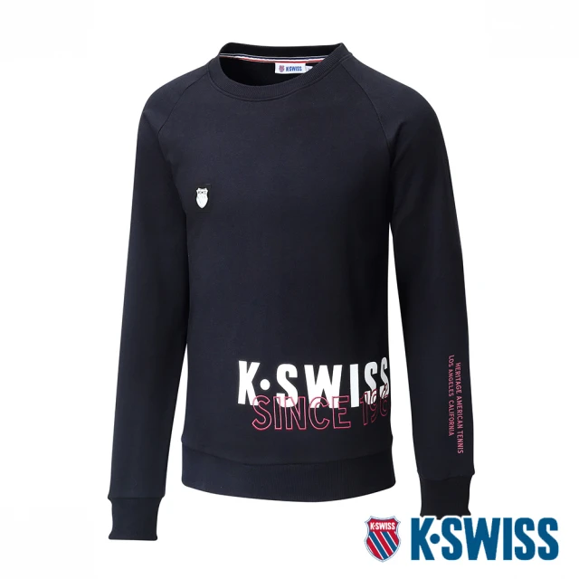 K-SWISS 刷毛圓領上衣 Sweatshirt-男-棕(