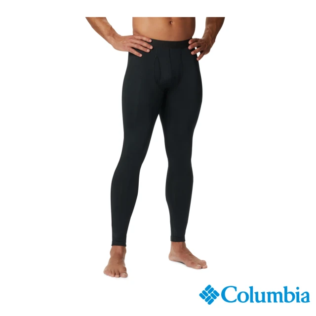 【Columbia 哥倫比亞】男款-Omni-Heat加厚鋁點保暖快排內著長褲-黑色(UAM63200BK / 保暖.快排.休閒)
