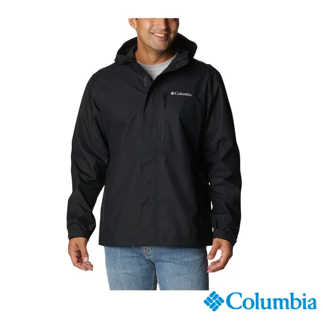【Columbia 哥倫比亞】男款- Omni-Tech 防水拼接外套-黑色(UWE68480BK / 2022年秋冬)