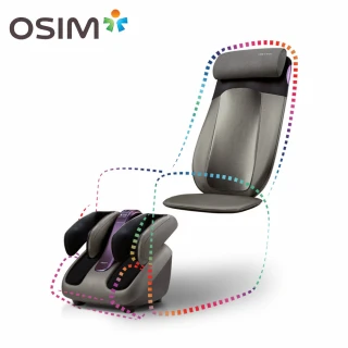 【OSIM】智能DIY按摩椅 智能背樂樂2 OS-290S+智能腿樂樂2 OS-393S(按摩椅腳底按摩肩頸按摩)