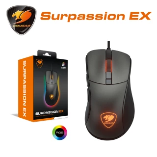 【COUGAR 美洲獅】Surpassion EX RGB 電競滑鼠(人體工學 RGB 電競滑鼠)
