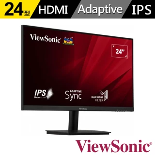 【ViewSonic 優派】VA2409-H 24型廣視角電腦螢幕(16:9IPS75HzHDMIVGA)
